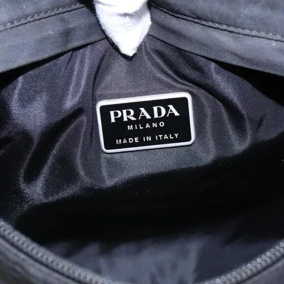 PRADA Shoulder Bag Nylon Black Auth bs18093 - Picture 10 of 16